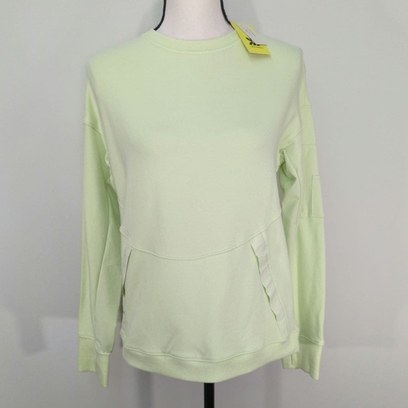 All in Motion French Terry Woven Mix Crew Neck XS NWT - Picture 1 of 9